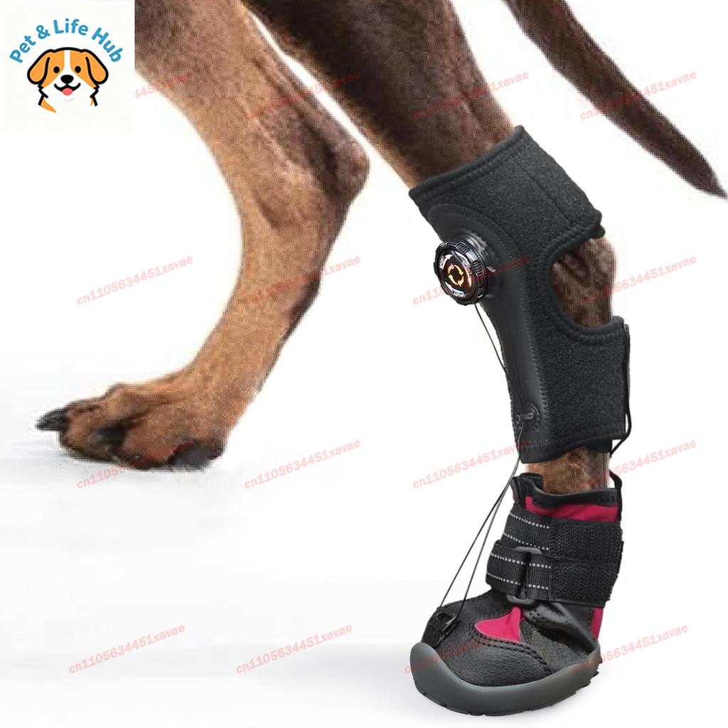 Hundeschuhe Schutz Welpenstiefel Verletzter Hund Gelenkfixierung Schmutzabweisend Anti-Drop Verschleißfest Harte Sohle Atmungsaktiv Fuß