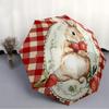 1pc Bunny Strawberries Automatic Open/close Umbrella, 8-Rib Sturdy Structure, Artistic Pattern, Compact Design, Fashion Lovers L044