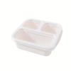 1pc Snack Candy Nuts Fruit Storage Box – 3-Compartment Container, Reusable Meal Prep, Portable Lunch Box for Home/Office, Dishwasher/Microwave Safe