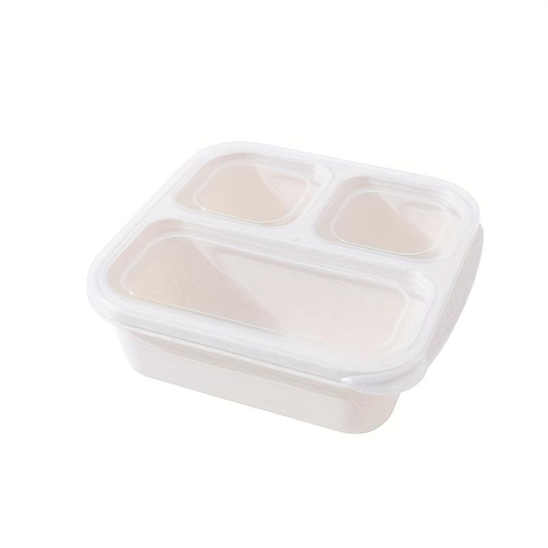 1pc Snack Candy Nuts Fruit Storage Box – 3-Compartment Container, Reusable Meal Prep, Portable Lunch Box for Home/Office, Dishwasher/Microwave Safe
