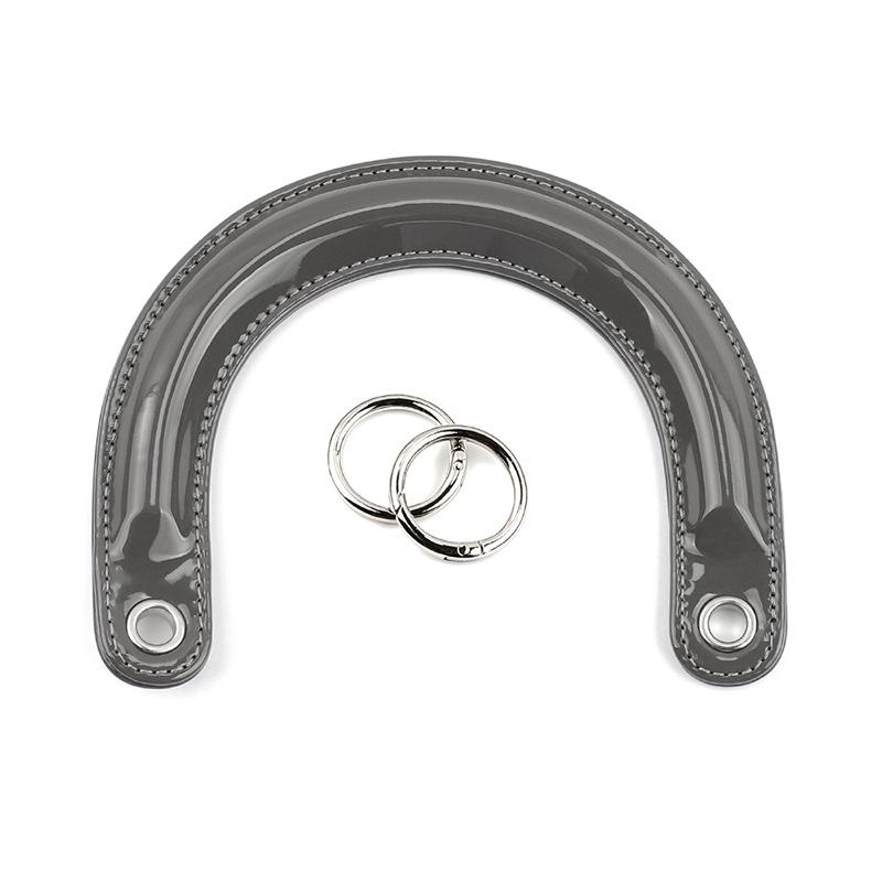 1Pc The New Product Is Suitable for Princess Diana Bag Strap, Arched Bag Strap U-shaped Handle Patent Leather Curved Pu Bag Strap