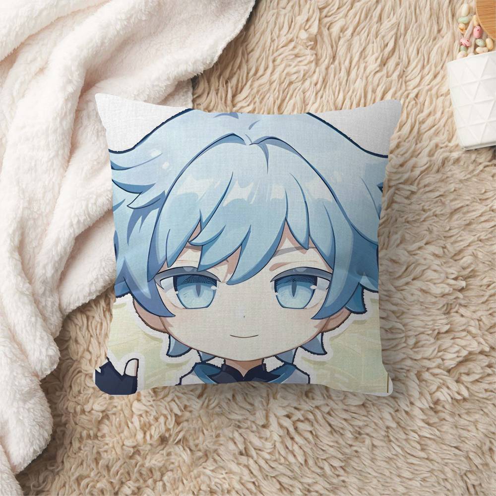 Chongyun Genshin Impact Cushion Cover Inches Farmhouse Decor Home Throw Pillow Covers for Couch Decorations