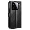 Flip Case for Xiaomi 15, Crazy Horse Wallet, Black