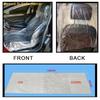 100pcs Disposable Plastic Car Seat Protector For Auto Garage Professionals Oil and Dirt Proof Covers