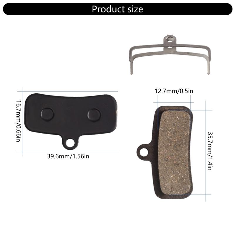 4Pair SemiMetallic Bicycles Bikes Disc Brake Pad Universals Mountain Bikes Brake Pad Replacement Cyclings Brake Pad