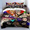 "Anime Character Bedding Set with Swords" Bedding Set (1 Duvet Cover, 2 Pillowcases, Duvet Not Included)