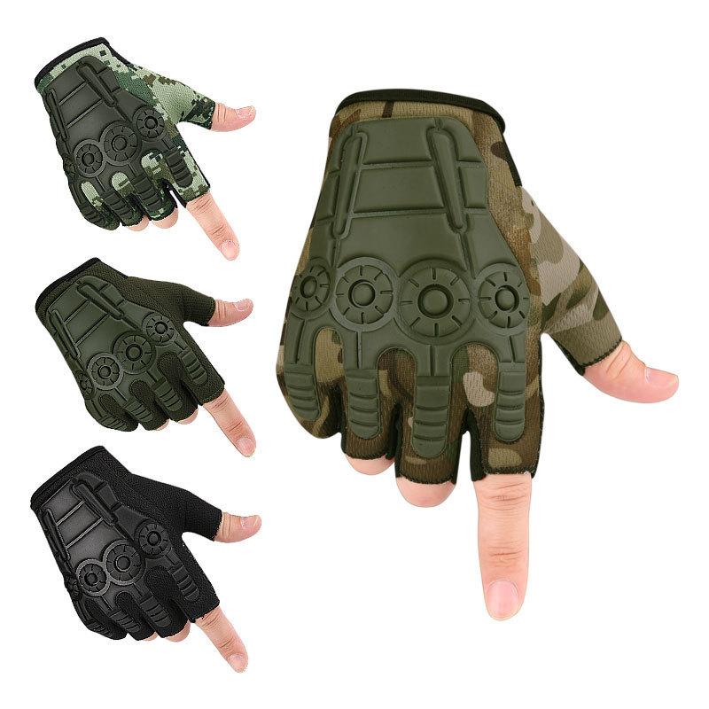 Half Finger Tactical Gloves Men's and Women's Outdoor Sports Fitness Cycling Mountaineering Bicycle Non-slip Gloves