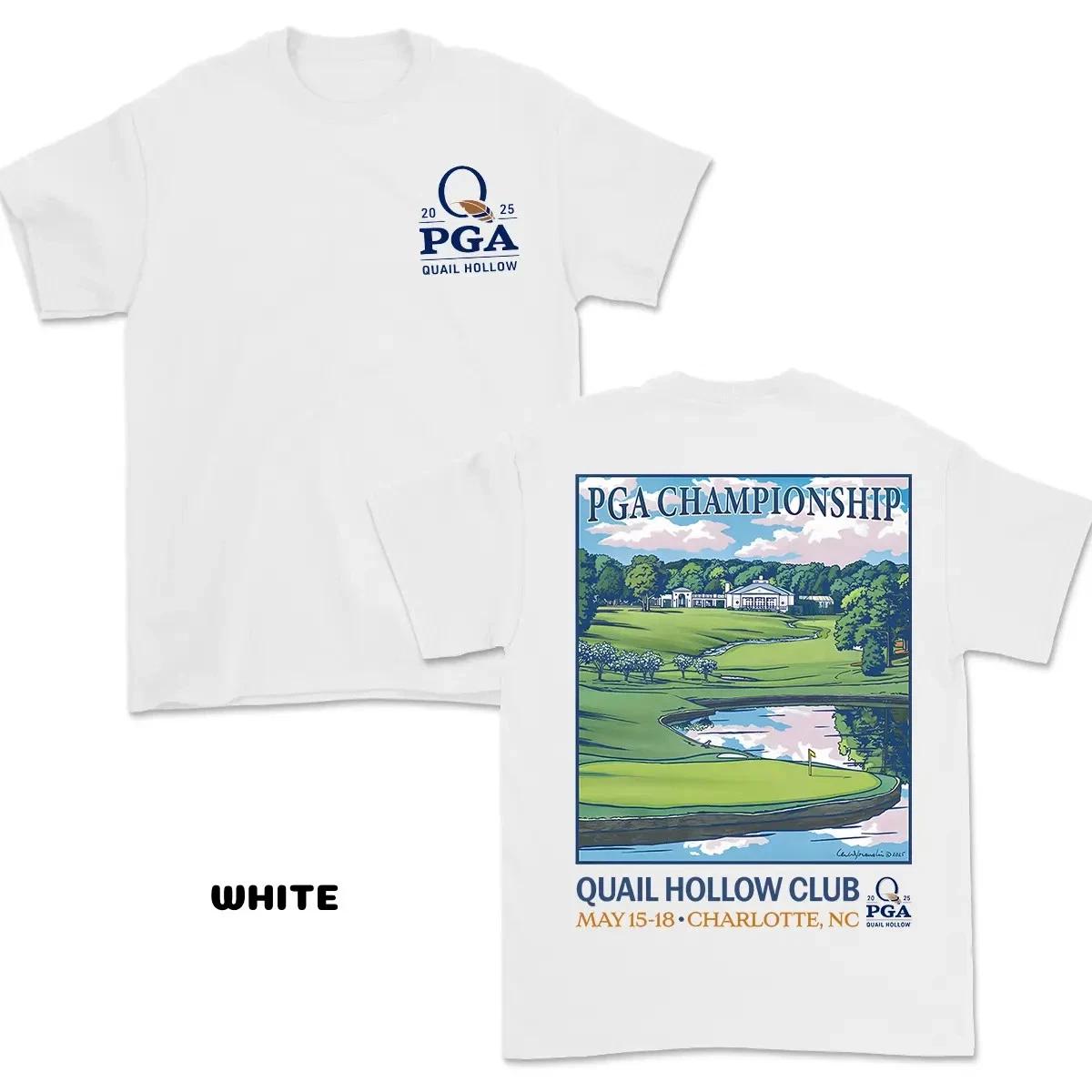 PGA Championship Quail Hollow 2025 Graphic Tees for Men & Women, Breathable M