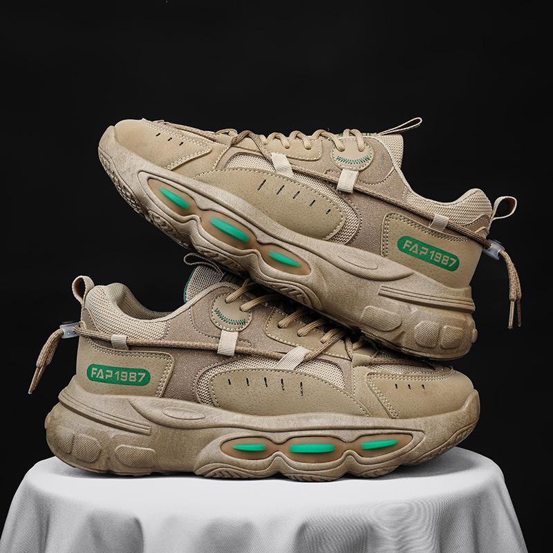 

МОДНЕ ВЗУТТЯ Чоловічі дихаючі спортивні кросівки Спортивне взуття для бігу Відкритий жіночий теніс Тренажер для тренажерного залу 44 хакі