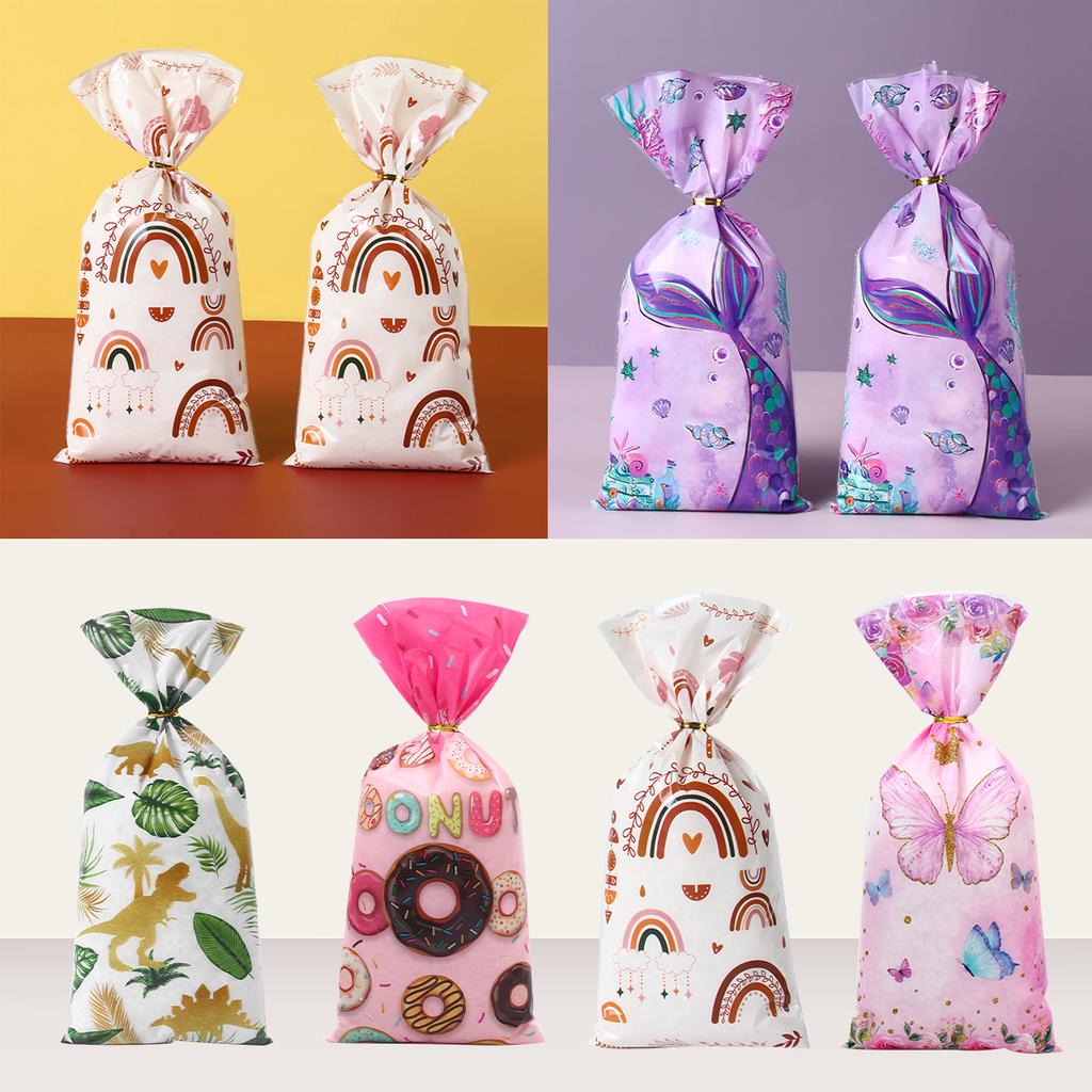 Purple Mermaid Paper Gift Bags Candy Boxes Kids 1st Mermaid Theme Birthday Party Decoration Girl Baby Shower Decoration