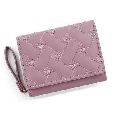 Korean Style Sweetheart Embroidery Women's Zipper Wallet & Coin Purse