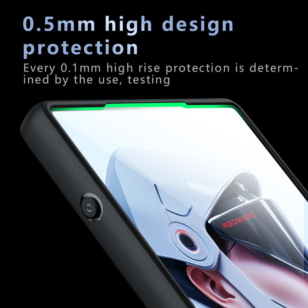 For ZTE nubia RedMagic 10 Air Case ZTE nubia RedMagic 10 Air Cover Luxury Matte PC + TPU Shockproof Protective Phone Back Cover