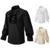 Men's Pirate Vampire Renaissance Victorian Steampunk Frilly Halloween Costume