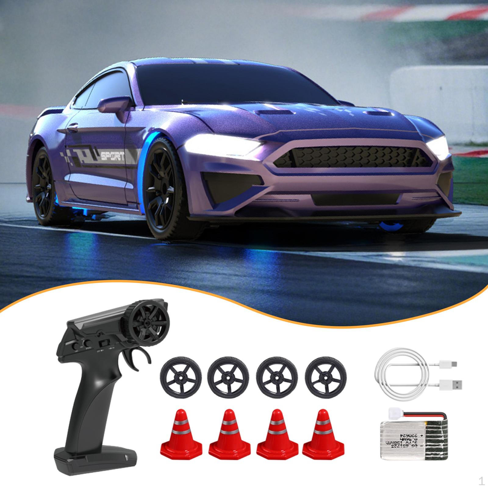 

1/43 RC Car Model without High Speed Features for Ages 6+ фиолетовый