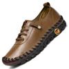 Hand-stitched Microfiber Leather Mother Shoes Casual Shoes Wear-resistant Flat Sole Single Secondary Second-class Women's Shoes