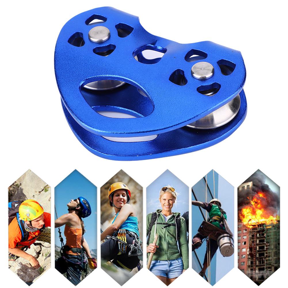 Outdoor Doppelachsen Doppelrolle Kabelwagen Herzförmige Maschinenausrüstung für Bergsteigen