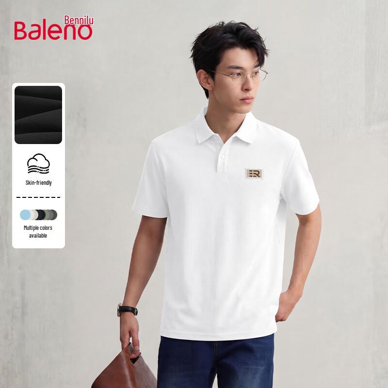Baleno Men s Waffle Knit Short Sleeve Polo Shirt M