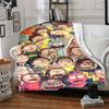 1pc Rick, Morty Cartoon Characters Flannel Throw Blanket Lightweight Soft Warm All Season Blanket for Sofa, Bed, Travel,L1028143