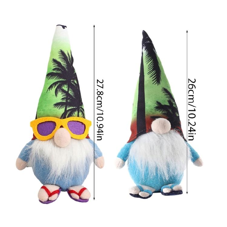 Hawaii Gnome Doll for Farmhouses Tiered Tray Decors Shelf Tomtes Swedish Nisse