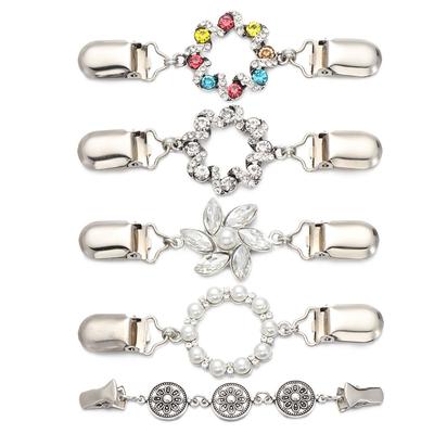 Shiny Charm Sweater Scarf Clasp Cardigan Duck Clip Brooches Women Shawl Clip Blouse Collar Pin