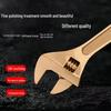 Explosion-Proof Copper Alloy Adjustable Wrench - 8", 10", 12" Sizes Available