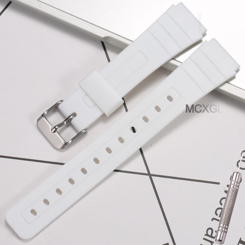 Resin Watch Accessories Suitable for Casio F-91W F-84 F-94 F-105 Men's Replacement Band  Waterproof Watch Band Rubber Strap
