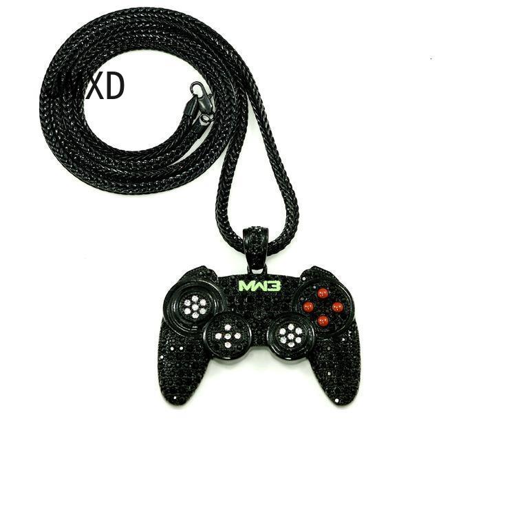 

Popular HIPHOP hip hop jewelry quality alloy game long pendant necklace