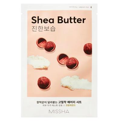 Missha, Airy Fit Sheabutter, Feuchtigkeit, Tuchmaske, Für das Gesicht, 19 g