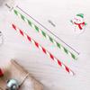 12pcs/pack Christmas Paper Straws Santa Claus Snowman Christmas Party Decoration Straw 2026 New Year Party Supply