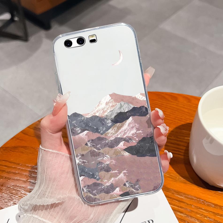 Per Huawei P10 Lite P10 Plus Custodia per Telefono Stile Casual Fantasie Silicone Morbido TPU Trasparente Leggera Copertura Per Huawei P 10+ Funda