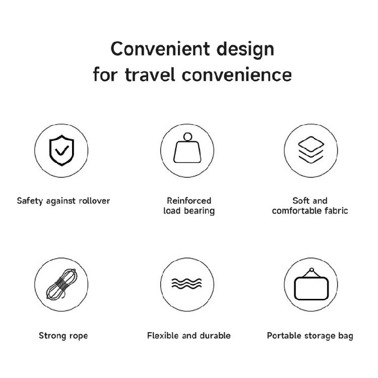 Hängematte aus Outdoor-Leinwand, tragbar, verdickt, Einzel-Doppel-Hängematte mit Überrollschutz