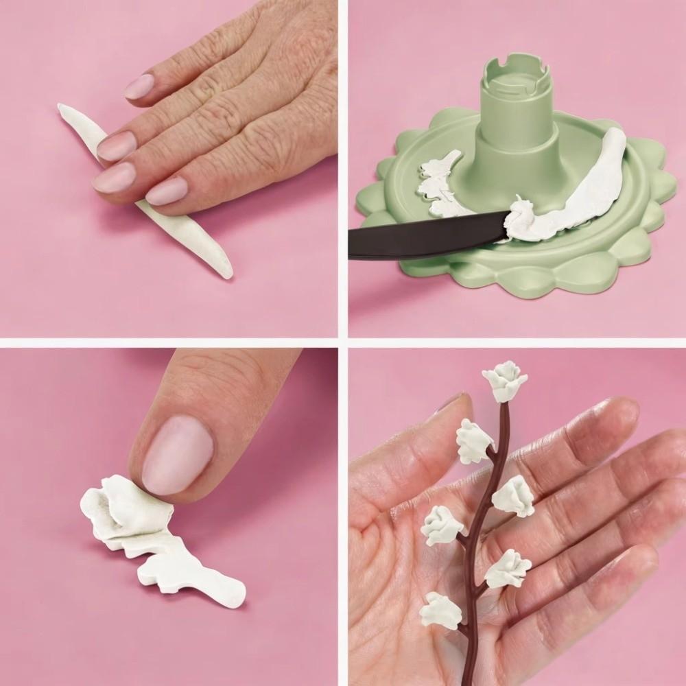 Handmade Modular Clay Bloom Maker 3D Printed DIY Clay Floral Mold Tool  Polymer Clay