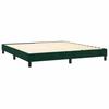 Sommier à lattes et matelas - Maison Exclusive - Velours vert foncé - 160x200cm - Tête de lit réglable