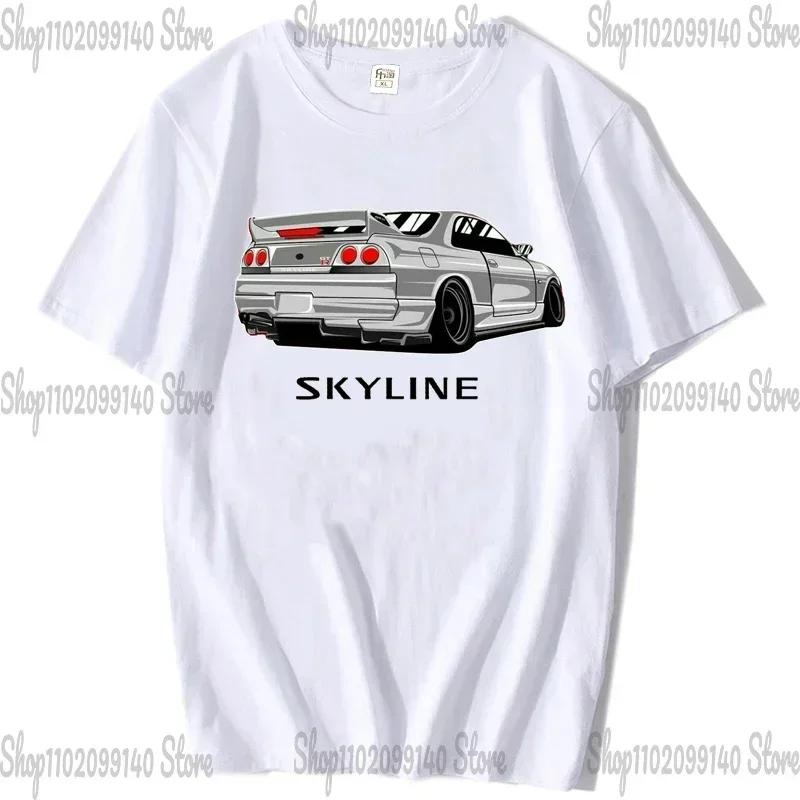SChassis 13 SR20 Powered Classic T-Shirts Silvia S13 Criminal On Touge Drift King Style Japanese Race Car T-shirt Men JDM Tees