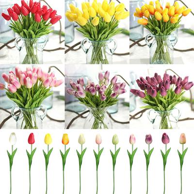 1Pc Artificial Mini Tulip Flower Miniascape Wedding Party Home Furniture Decor Christmas Ornament