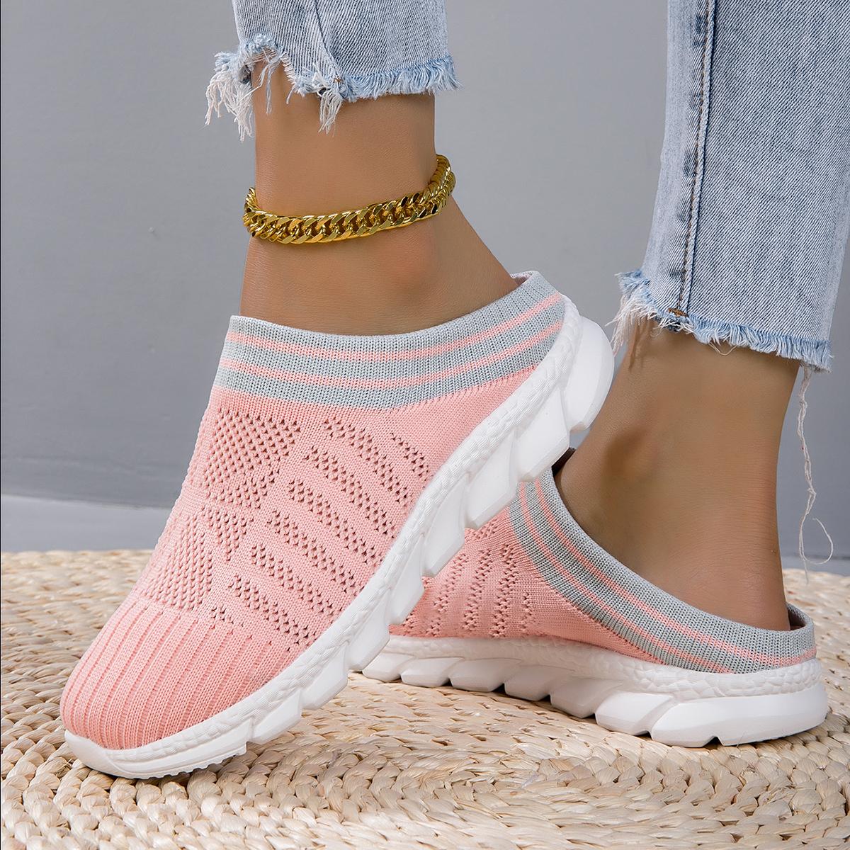 

Дышащие кроссовки, кроссовки для фитнеса, спортивная повседневная обувь, модная повседневная обувь с поворотной подошвой, женская обувь 40 розовый