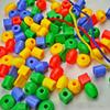 30/50pcs Threading Block Toys Plastic Bead String Bundle DIY Developmental Toys Children Birthday Gift Early Education TMZ