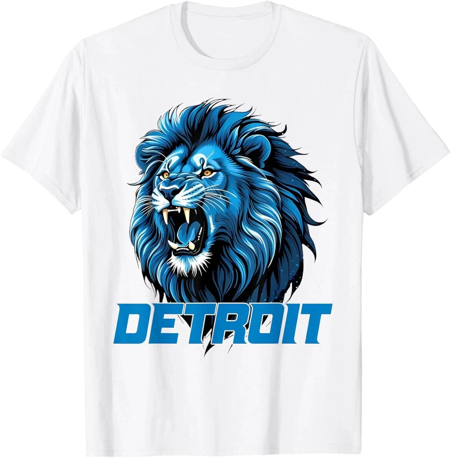 Detroit Apparel Cool Lion City Present Gift Nice Unisex T-Shirt 4XL