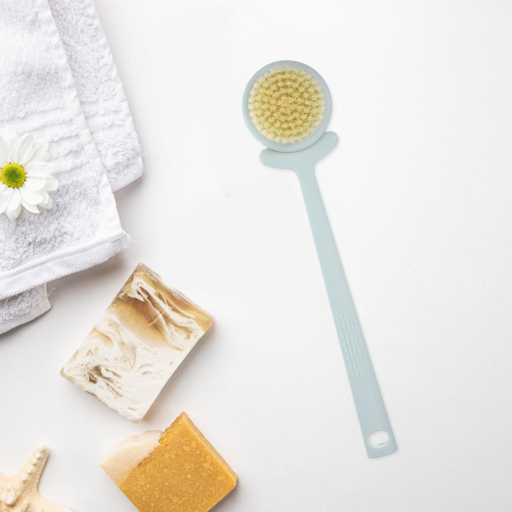 Plastic Bath Brush Flower Shape Long Handle Back Scrubber Exfoliating Shower Brush Body Scrubber Bathing Tool Bath Supplies