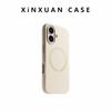 Applicable To IPhone17 Liquid Silicone Magnetic Suction Mobile Phone Case Apple 16promax Skin Feeling Simple Anti Fall Protection Case