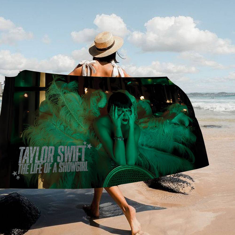 T-Taylor-Swift Lyrischer-Pop-Storytelling Badetuch Mikrofaser Weich Wasserabsorbierend Atmungsaktiv Für Mädchen Kinder Cartoon Strandtuch