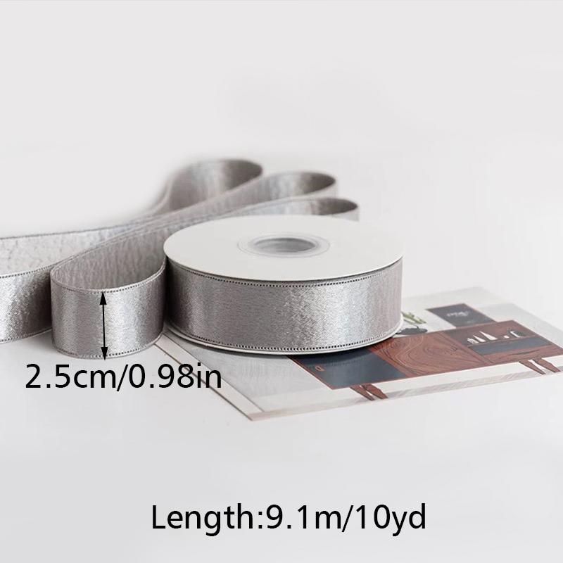 10Yards/roll Double Satin Ribbon DIY Hair Accessories Double Sided Flash Ribbon Bow Decoration 1/1.5/2.5/3.8cm