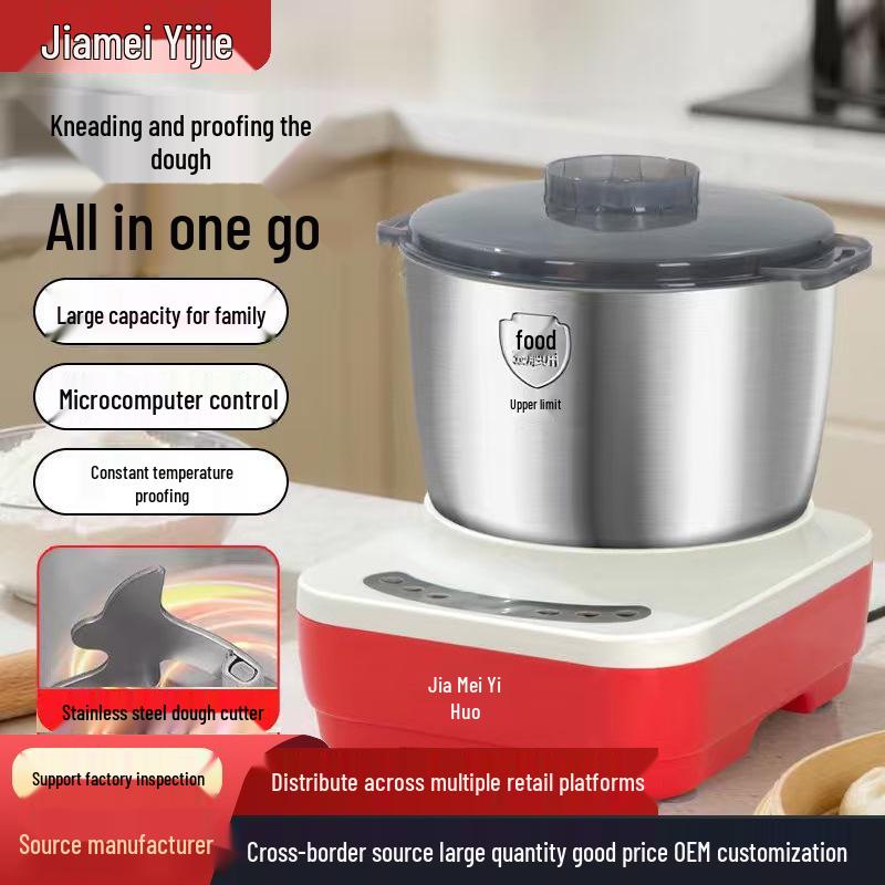 Automatic Household Dough Kneader: Multi-Function, Small Fermentation & Proofing Integrated Machine.