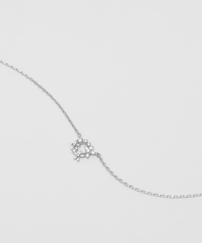 Blancier Floral Circle Bl251N1230 Women'S Necklace