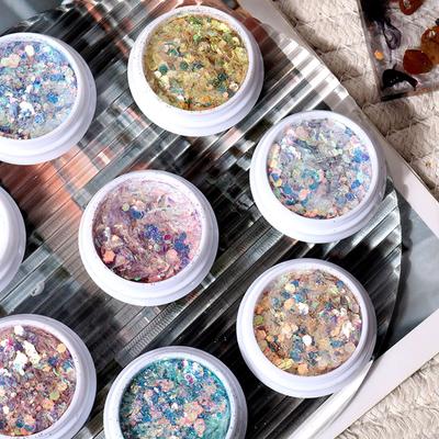 Holografisches Make-up Festival Grober Glitzer Pailletten Nagelpailletten Regenbogenstücke