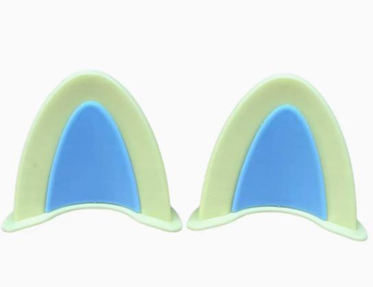 

2 шт. милые кошачьи ушки шлем украшение мотоцикл электрические наклейки декор многоцветные мотоциклетные шлемы аксессуары универсальные синий