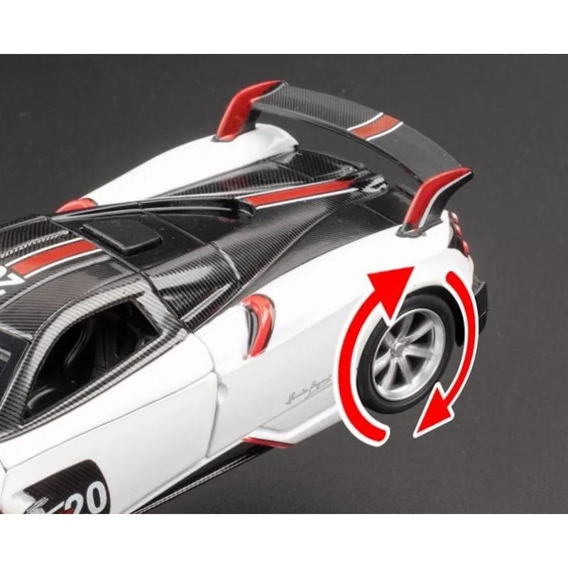 Pagani Huayra 1/32 litý sportovní model auta se zvukem a světlem, sběratelská hračka závodní auto