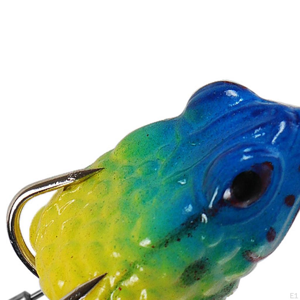 7Pcs Frog Lure Attractive Simulated Swimbaits for Pike Freshwater Snakehead