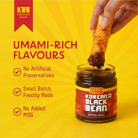 MasterChow Black Bean Dip | Dipping Sauce | Fermented Black Bean Sauce | Ready-to-Eat | Serves 4-5 (200gm)