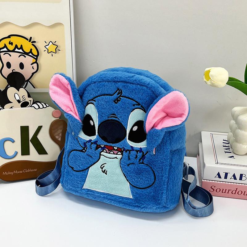 Stitch Angel Niedlicher Plüschrucksack Mit Cartoon-Design Für Den Täglichen Gebrauch